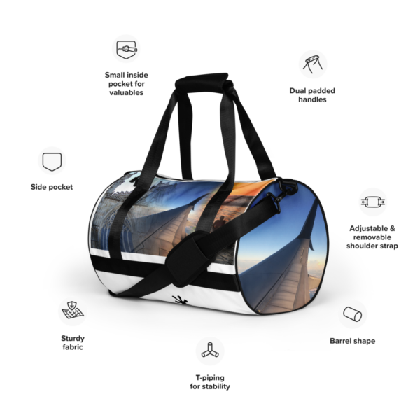 Let's Travel the World duffle bag