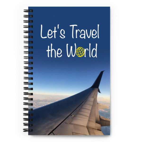 Let's Travel the World spiral notebook
