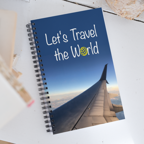 Let's Travel the World spiral notebook