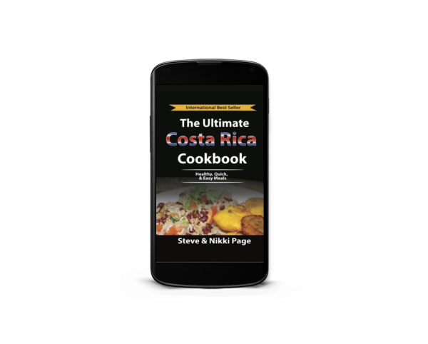 The Ultimate Costa Rica Cookbook - Mockup - Ebook Phone