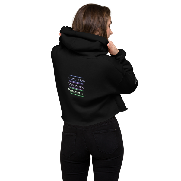 Victoria Villalobos - Retribution, women's cropped hoodie storm back