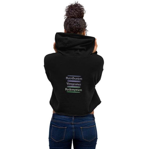 Victoria Villalobos - Retribution women's cropped hoodie black