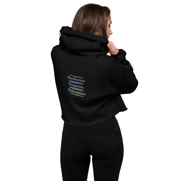 Victoria Villalobos - Retribution women's cropped hoodie black