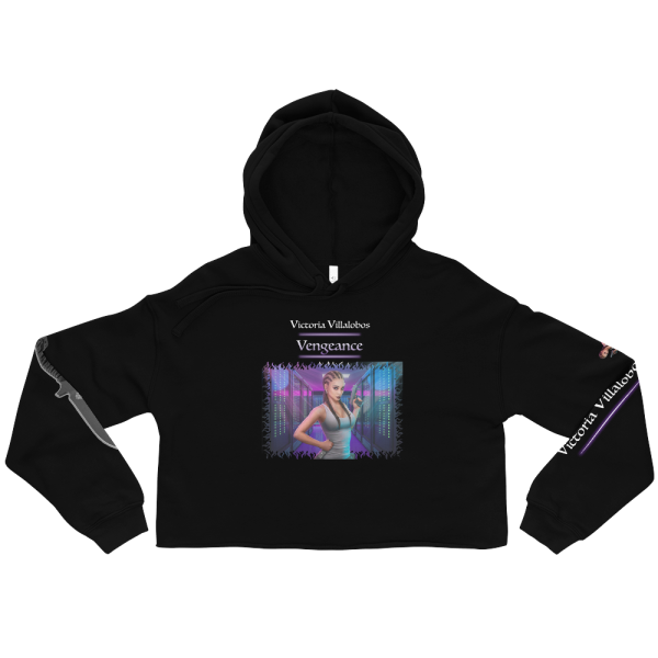 Victoria Villalobos - Retribution, women's cropped hoodie storm back