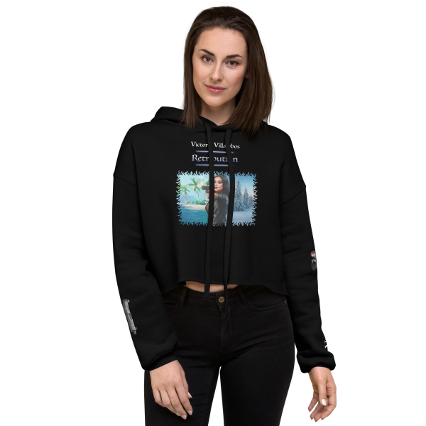 Victoria Villalobos - Retribution women's cropped hoodie black