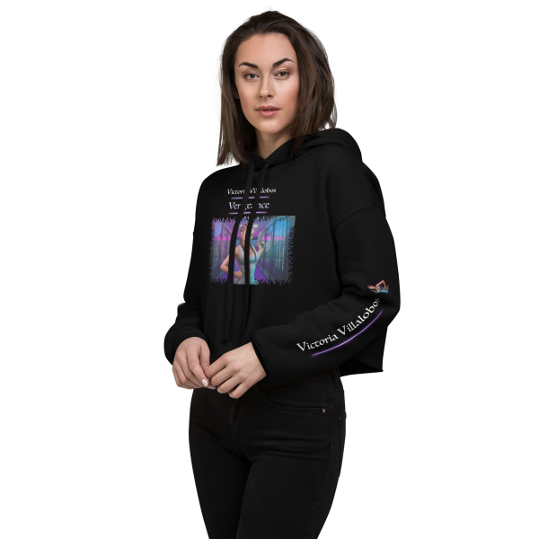 Victoria Villalobos - Retribution, women's cropped hoodie storm back