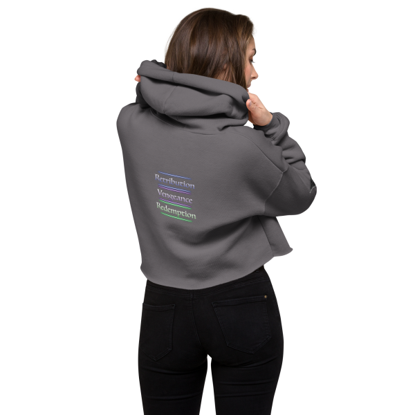 Victoria Villalobos - Retribution, women's cropped hoodie storm back