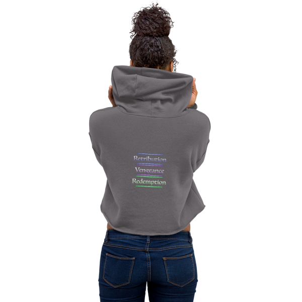 Victoria Villalobos - Retribution, women's cropped hoodie storm back