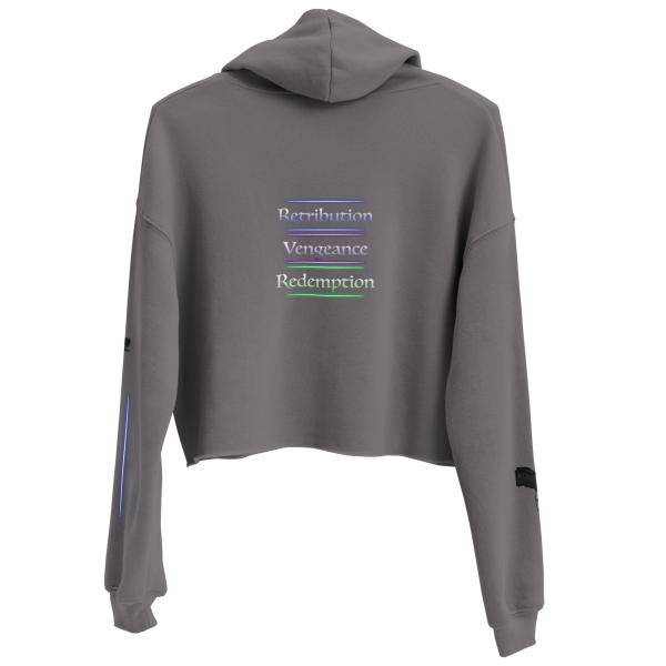 Victoria Villalobos - Retribution women's cropped hoodie grey