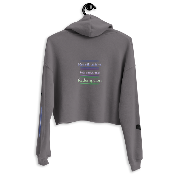 Victoria Villalobos - Retribution women's cropped hoodie grey