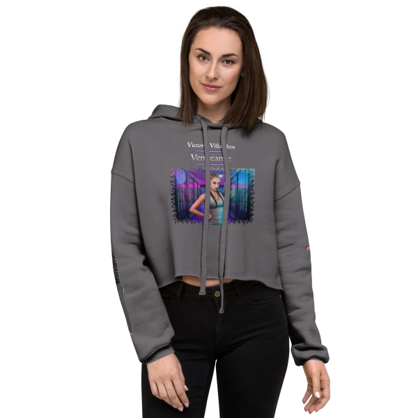 Victoria Villalobos - Retribution, women's cropped hoodie storm back