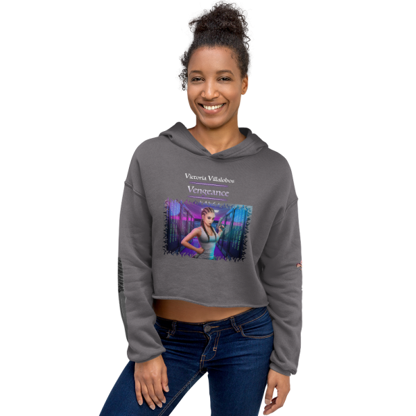 Victoria Villalobos - Retribution, women's cropped hoodie storm back