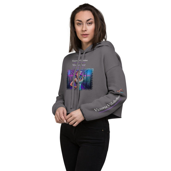 Victoria Villalobos - Retribution, women's cropped hoodie storm back