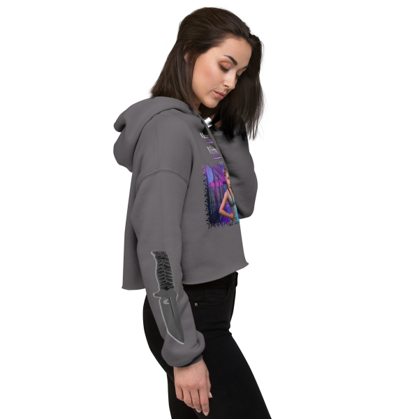 Victoria Villalobos - Retribution, women's cropped hoodie storm back