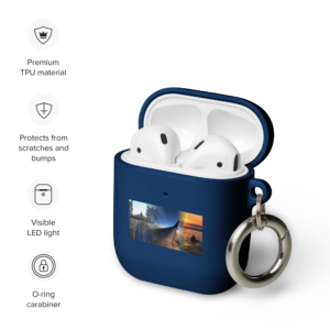 Rubber Case for AirPods: Let’s Travel the World – AirPods, Navy