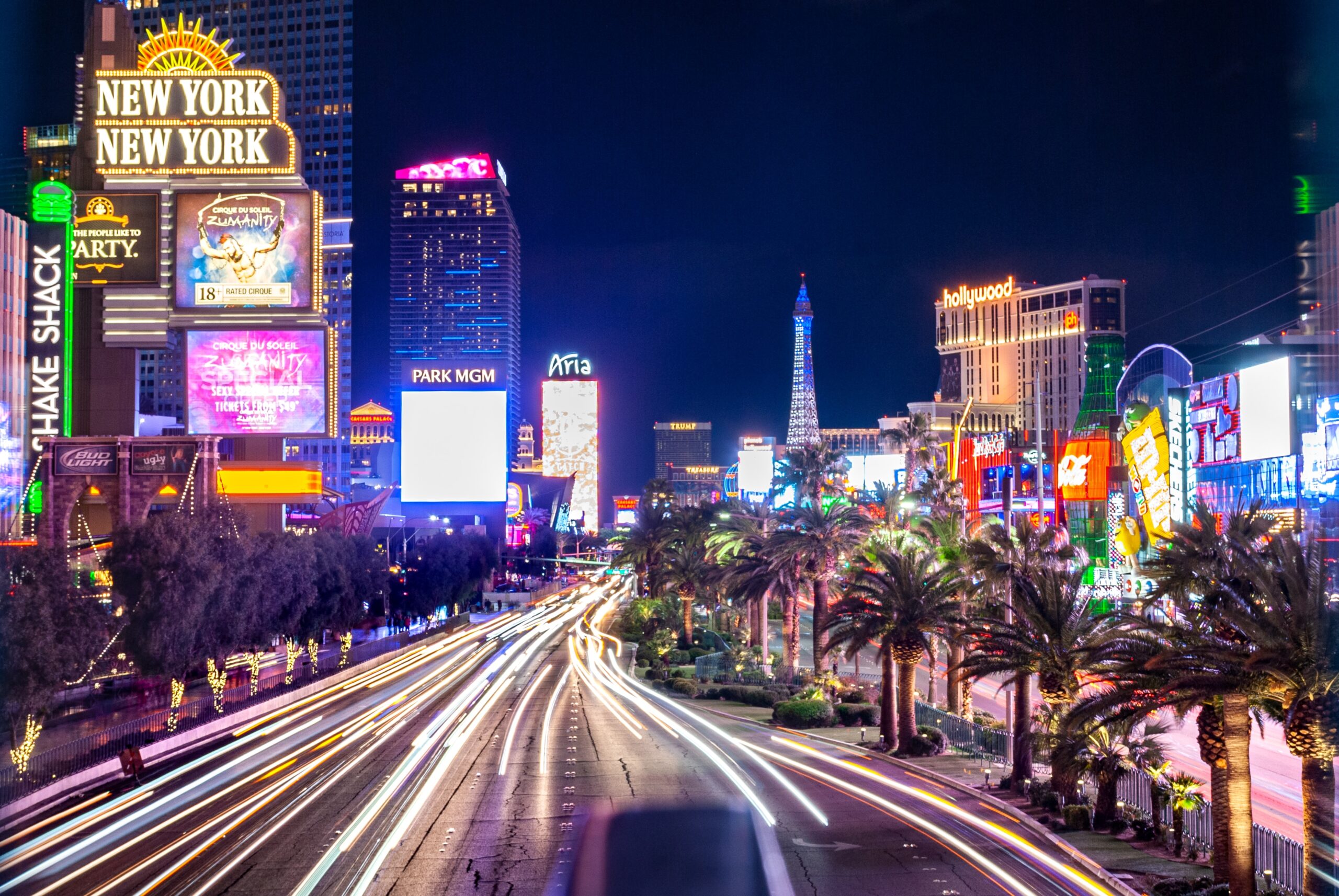 Las Vegas Stip at night Photo by David Vives on Unsplash