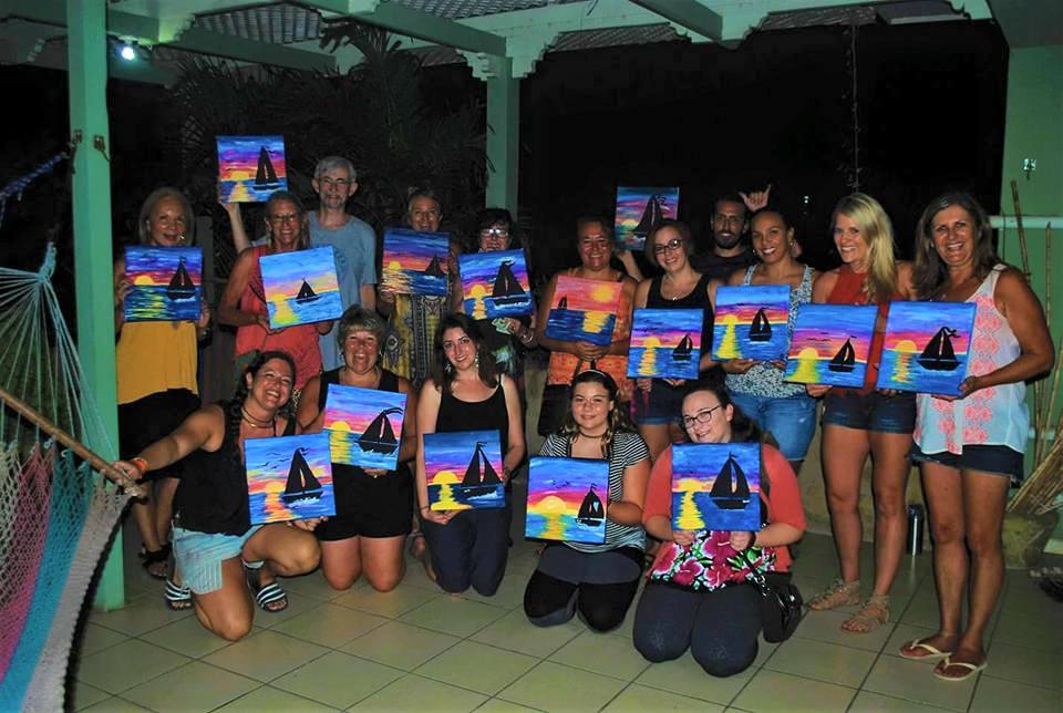 Tamarindo Costa Rica paint night: Author Nikki Page