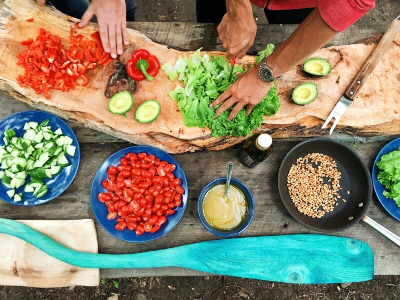 Cooking, colorful foods, Photo by Maarten van den Heuvel on Unsplash