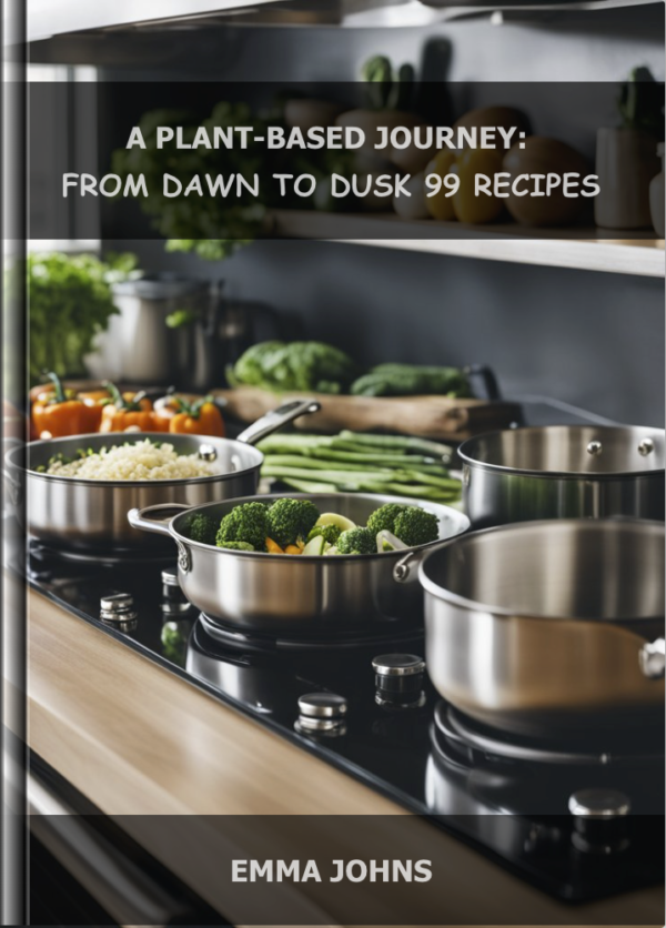 Cookbook A Plant-Based Journey- From Dawn to Dusk 99 Recipes, By Emma Johns