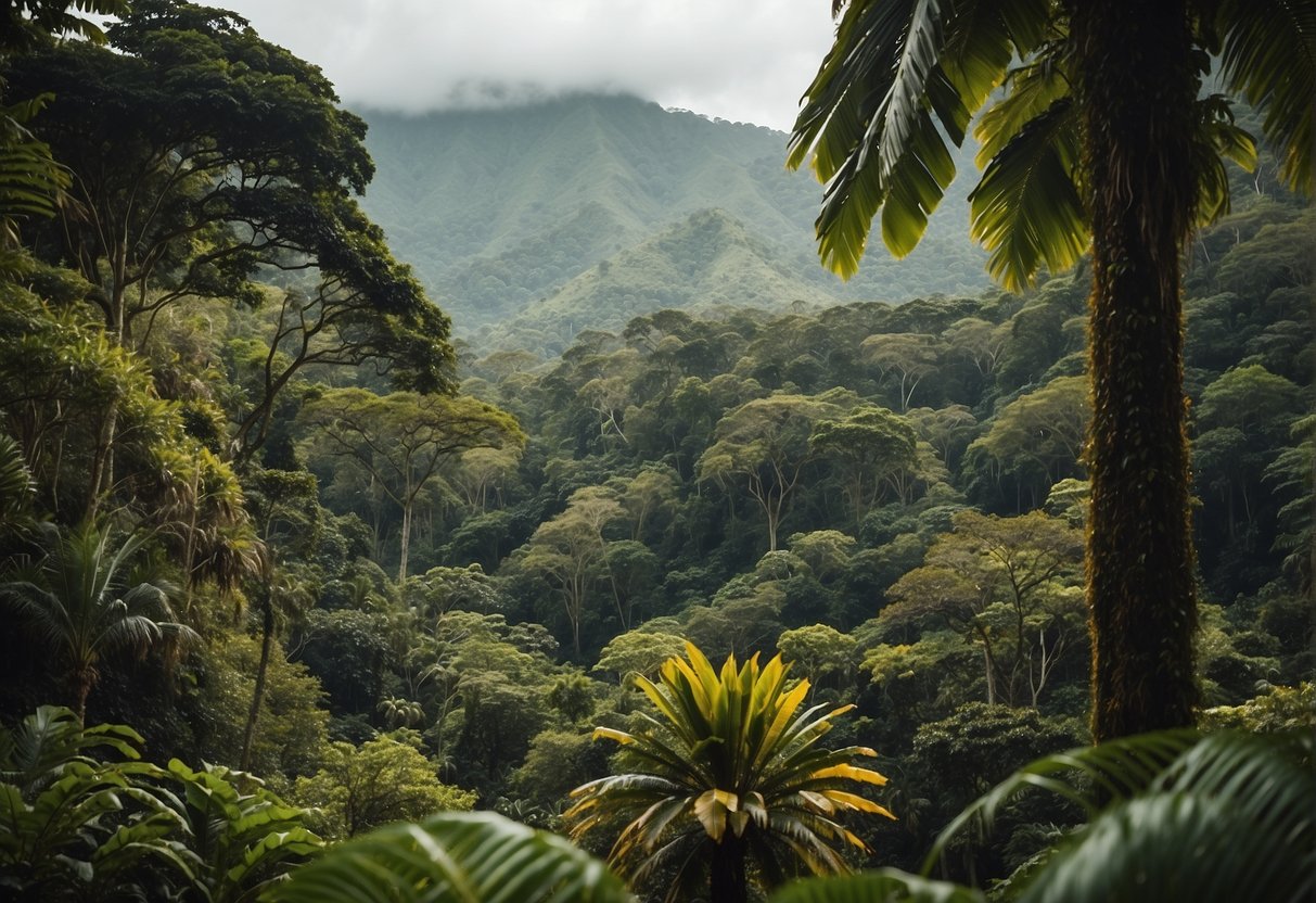 Costa Rica jungle with clouds over the mountain tops. Photo by Kikki jpg