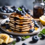 Vegan Blueberry Banana Pancakes