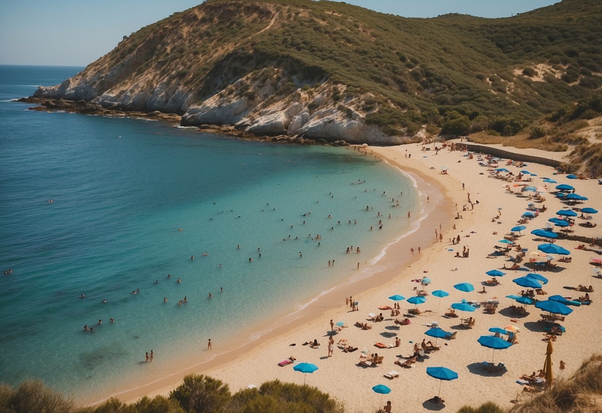 Well-Known Nudist Beaches Across Europe, beach with people enjoying the ocean and sandy beach.