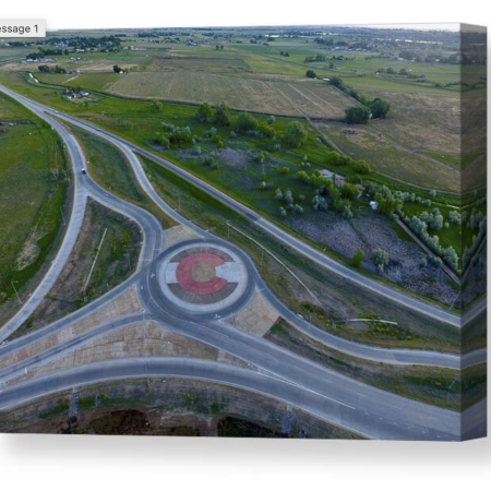 Colorado Symbol Aerial Canvas Print: Perfect for Home or Office