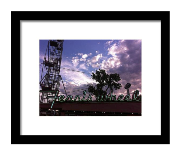 Ferris Wheel Framed Print from Lakeside Amusement Park